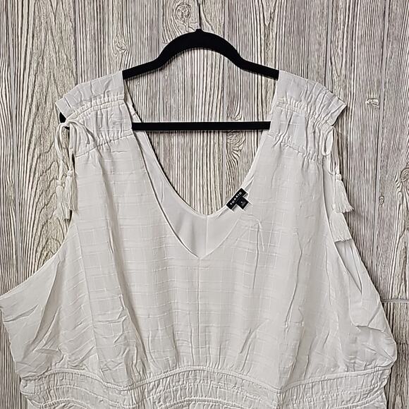 Torrid Window Pane V-Neck Sleeveless Tank Women's Plus Size 5X NWT - Picture 2 of 11